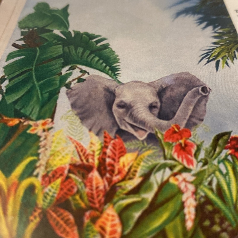 Tatouage Elephant Wall Rub on Mural